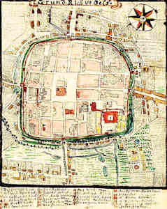 Grundris von Oels - Plan miasta
